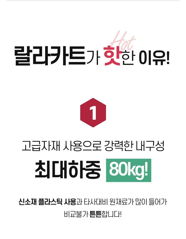 랄라 플렉시블 Premier 360도 4바퀴 접이식카트, 라벤더X그레이, 1개