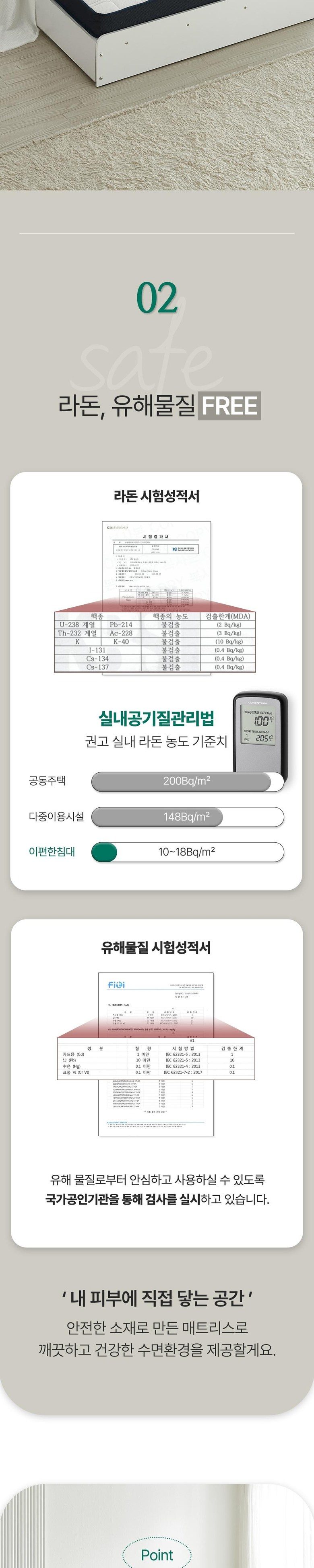 이편한침대 루나 독립스프링 롤팩 매트리스 10cm + 방수커버