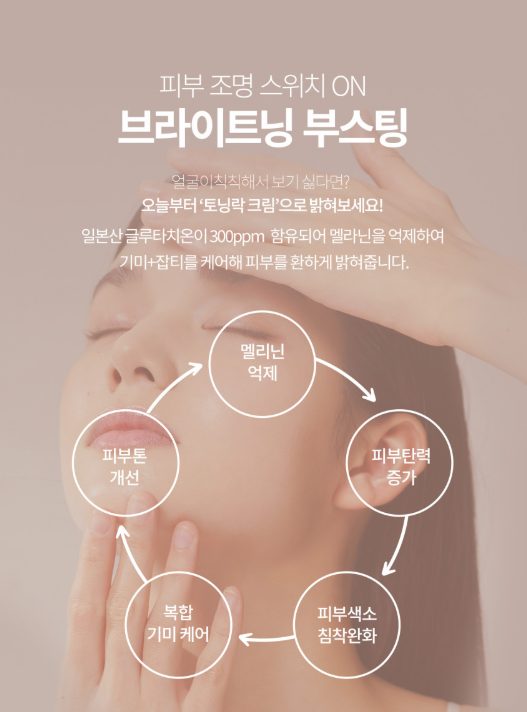 누디크 저자극인증 바르는 백옥주사 토닝락크림 스피테라 글루타치온 버블크림 50ml